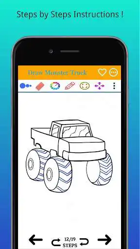 Play How to Draw Monster Trucks as an online game How to Draw Monster Trucks with UptoPlay