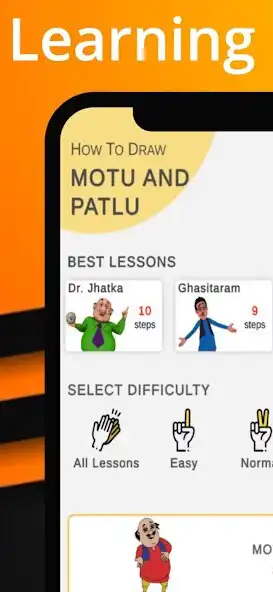 Play How To Draw Motu Patlu  and enjoy How To Draw Motu Patlu with UptoPlay