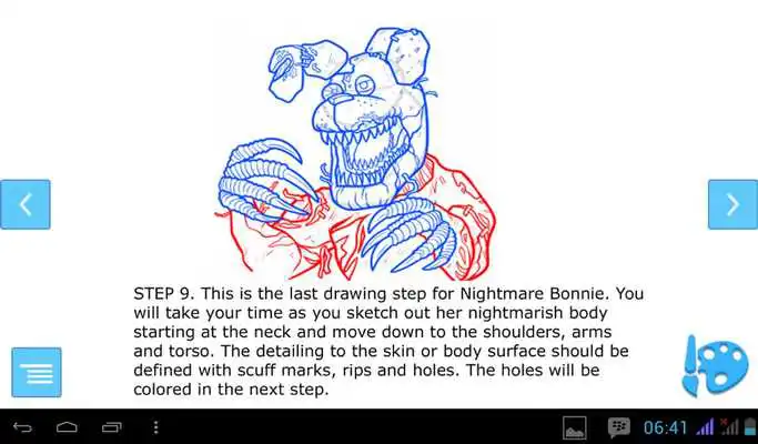 Play How To Draw Nightmare Bonnie FNAF