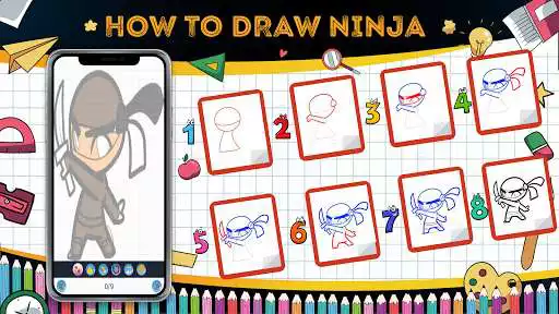 Play How to Draw Ninja Step by Step as an online game online How to Draw Ninja Step by Step with UptoPlay com.agileapps.HowToDrawNinja Play How to Draw Ninja Step by Step as an online game How to Draw Ninja Step by Step with UptoPlay
