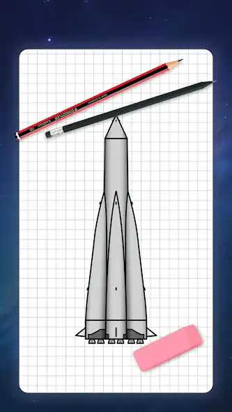 Play How to draw rockets, spaceships. Drawing lessons  and enjoy How to draw rockets, spaceships. Drawing lessons with UptoPlay