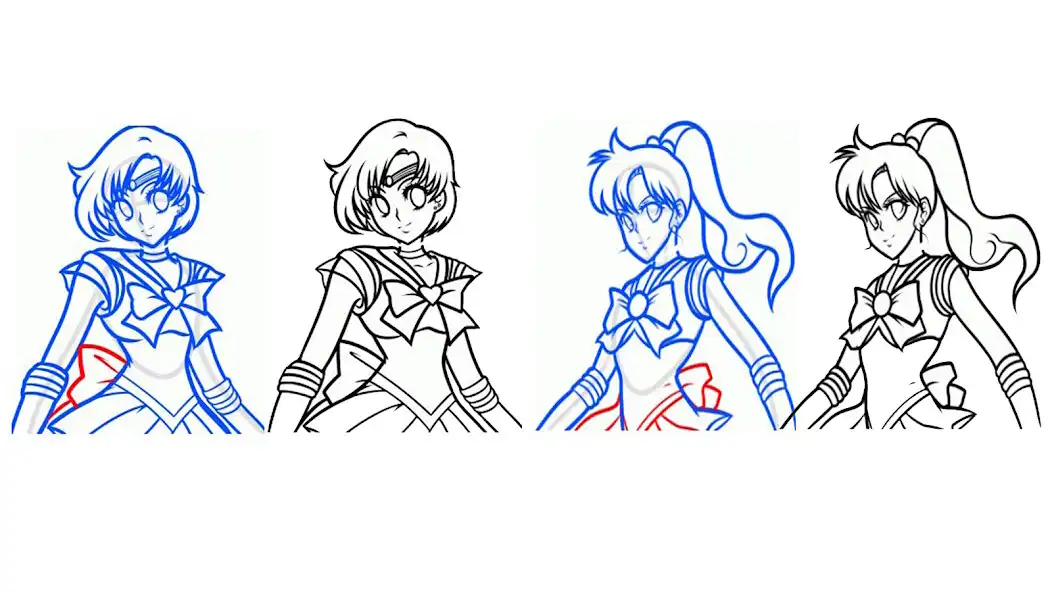 Play How To Draw Sailor Girl  and enjoy How To Draw Sailor Girl with UptoPlay