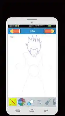 Play How To Draw saiyan goku