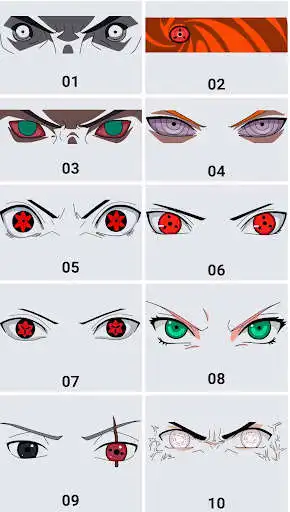 Play How to draw Sharingan Eyes  and enjoy How to draw Sharingan Eyes with UptoPlay