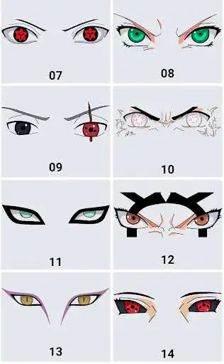 Play How to draw Sharingan Eyes as an online game How to draw Sharingan Eyes with UptoPlay