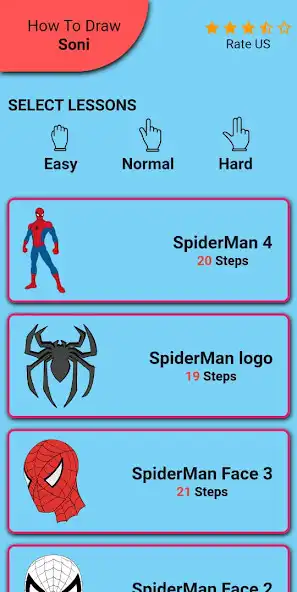 Play How to draw spider blue as an online game How to draw spider blue with UptoPlay
