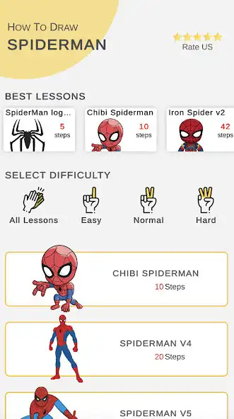 Play How to Draw Spider Boy Easy  and enjoy How to Draw Spider Boy Easy with UptoPlay