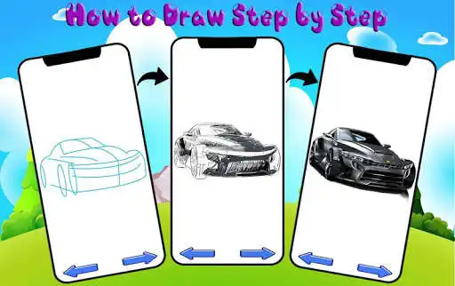 Play How to Draw Sports Car - Learn Drawing  and enjoy How to Draw Sports Car - Learn Drawing with UptoPlay