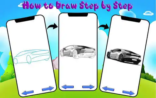 Play How to Draw Sports Car - Learn Drawing as an online game How to Draw Sports Car - Learn Drawing with UptoPlay