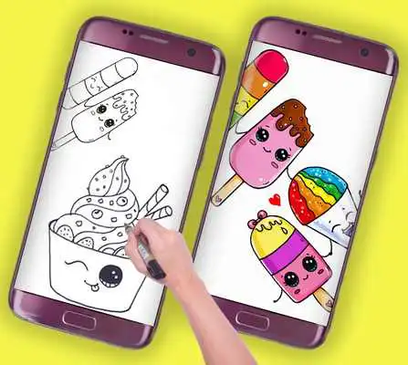 Play how to draw sweet ice cream Play how to draw sweet ice cream
