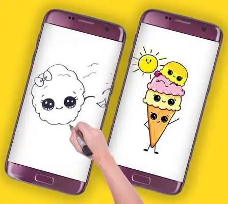 Play how to draw sweet ice cream Play how to draw sweet ice cream