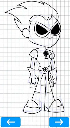 Play How to draw Teen Titans Go as an online game How to draw Teen Titans Go with UptoPlay