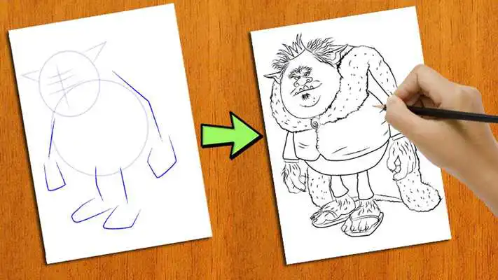 Play How to Draw Trolls easy