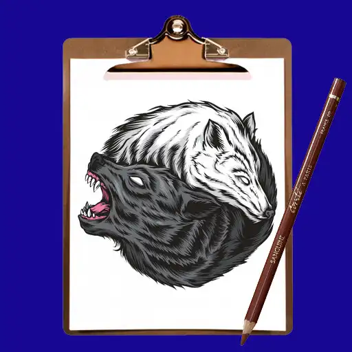 Play How to Draw Wolf Tattoo Easily APK