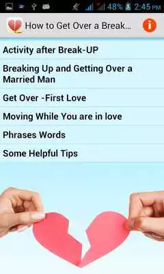 Play How to Get Over a Break Up