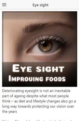 Play How to improve Eyesight using Foods Play How to improve Eyesight using Foods
