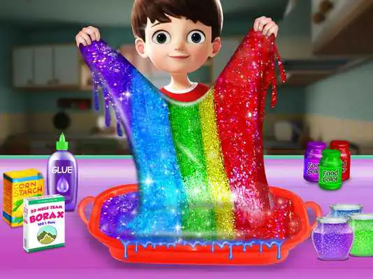 Play How To Make Glitter Slime Maker Kids
