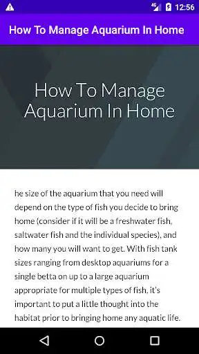 Play How To Manage Aquarium In Home  and enjoy How To Manage Aquarium In Home with UptoPlay