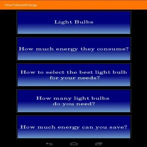 Play How to save energy APK