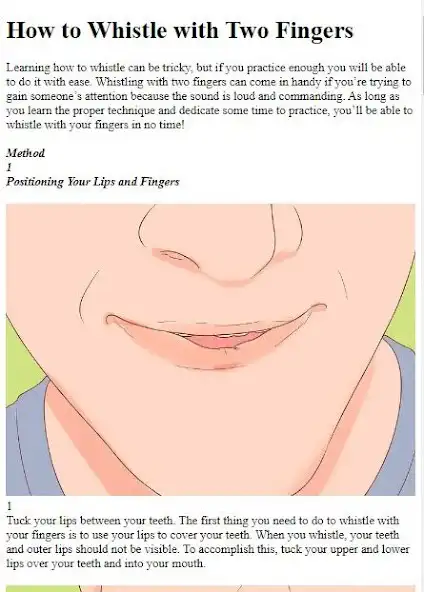 Play How to Whistle With Fingers as an online game How to Whistle With Fingers with UptoPlay