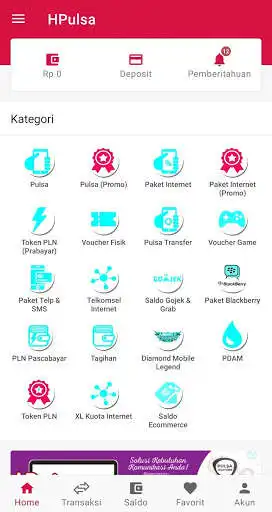 Play APK HPulsa - Isi Pulsa, Paket data, Token PLN Murah  and enjoy HPulsa - Isi Pulsa, Paket data, Token PLN Murah using ApkOnl