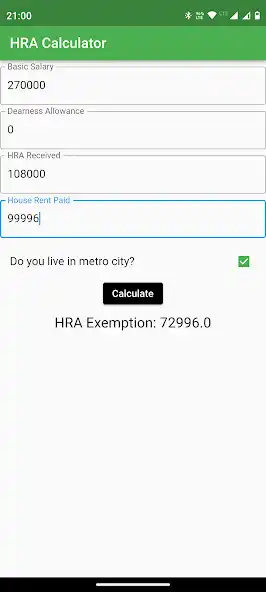 Play HRA Calculator India 2023 as an online game HRA Calculator India 2023 with UptoPlay
