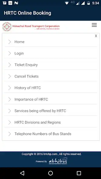 Play HRTC Online Booking Official as an online game HRTC Online Booking Official with UptoPlay