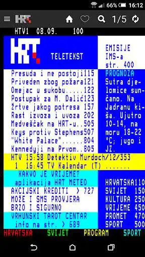 Play HRT Teletekst  and enjoy HRT Teletekst with UptoPlay