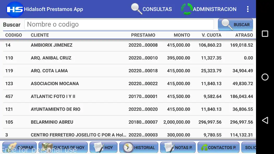 Play HS Prestamos App - Hidalsoft as an online game HS Prestamos App - Hidalsoft with UptoPlay