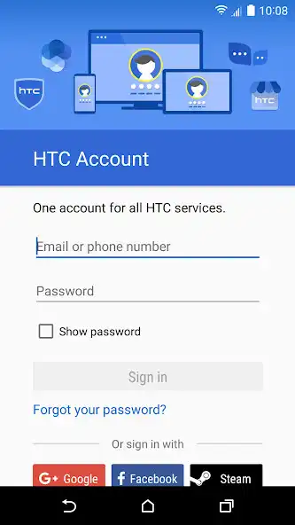 Play HTC Account—Services Sign-in  and enjoy HTC Account—Services Sign-in with UptoPlay