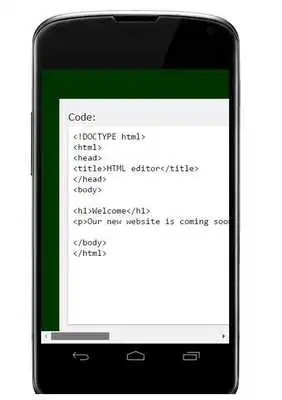 Play Html editor code