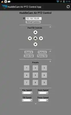 Play HuddleCam Air PTZ Control App