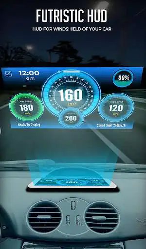 Play HUD Speedometer Digital: GPS, Speed Limit Widget