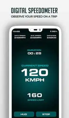 Play HUD Speedometer Digital: GPS, Speed Limit Widget