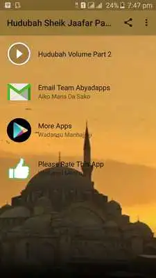 Play Hudubah Volume Offline Sheik Jaafar Part 2 of 2