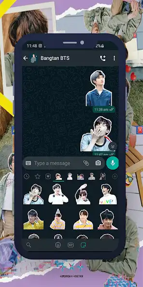 Play Huening Kai TXT WASticker as an online game Huening Kai TXT WASticker with UptoPlay