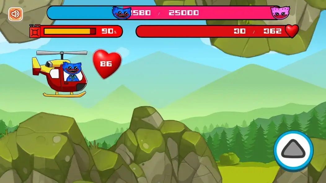 Play Huggy Wuggy by Copter as an online game Huggy Wuggy by Copter with UptoPlay