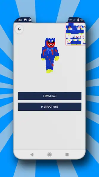 Play Huggy Wuggy Skins Craft Game as an online game Huggy Wuggy Skins Craft Game with UptoPlay