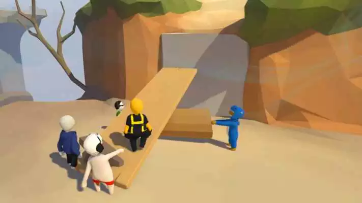 Play Human online flat game fall