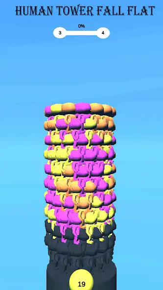 Play Human Tower Color :Fall Flatt as an online game Human Tower Color :Fall Flatt with UptoPlay