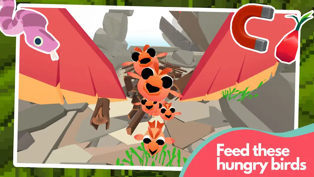 Play Hungry Birds 2 as an online game Hungry Birds 2 with UptoPlay