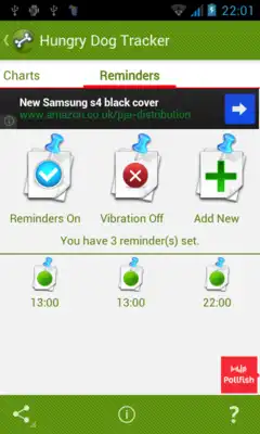 Play Hungry Dog Tracker  Reminder