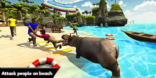 Play Hungry Hippo City Attack Revenge 3D as an online game Hungry Hippo City Attack Revenge 3D with UptoPlay
