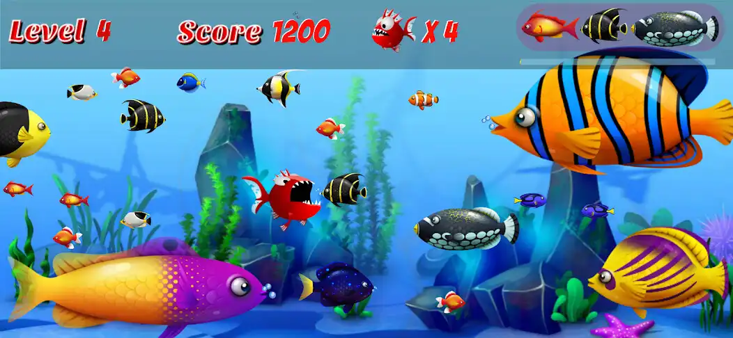 Play Hungry Piranha Fish as an online game Hungry Piranha Fish with UptoPlay
