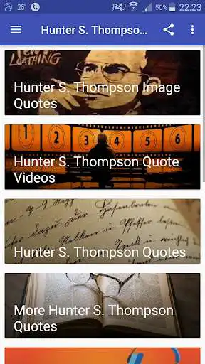 Play Hunter S. Thompson Quotes  and enjoy Hunter S. Thompson Quotes with UptoPlay