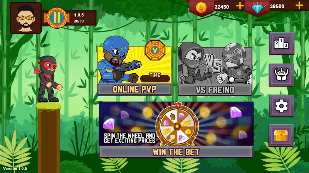 Play Hunter Stick IO as an online game Hunter Stick IO with UptoPlay