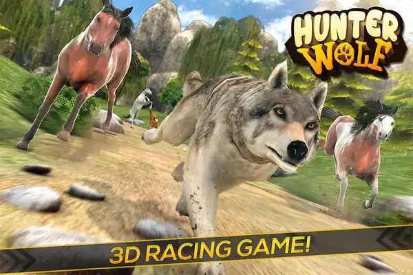 Play Hunter Wolf - Herd of Horses