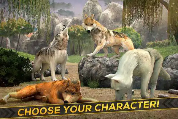 Play Hunter Wolf - Herd of Horses
