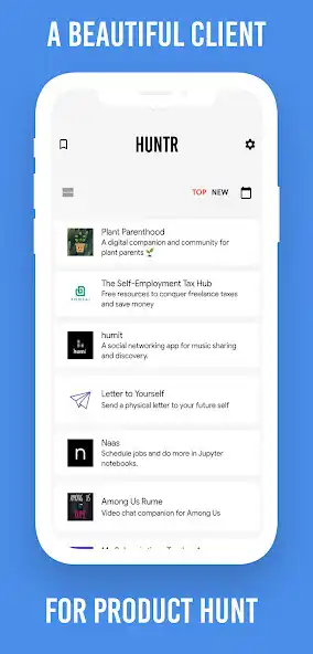 Play Huntr - A Product Hunt Client  and enjoy Huntr - A Product Hunt Client with UptoPlay