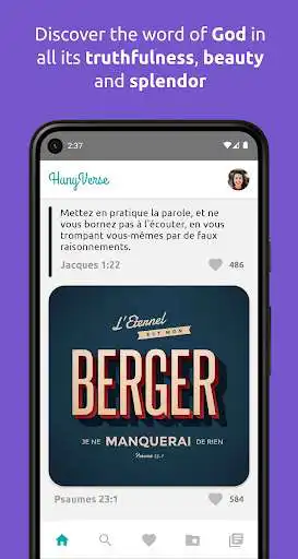 Play HunyVerse - Share Bible verses  and enjoy HunyVerse - Share Bible verses with UptoPlay
